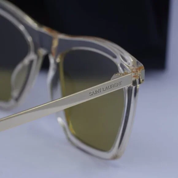 Saint Laurent SL511 006 Cat Eye Sunglasses - Transparent  display picture 1